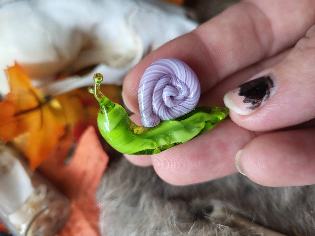 Tricky Halloween Glass Snails