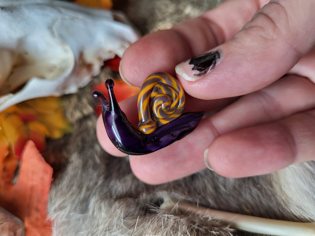 Tricky Halloween Glass Snails