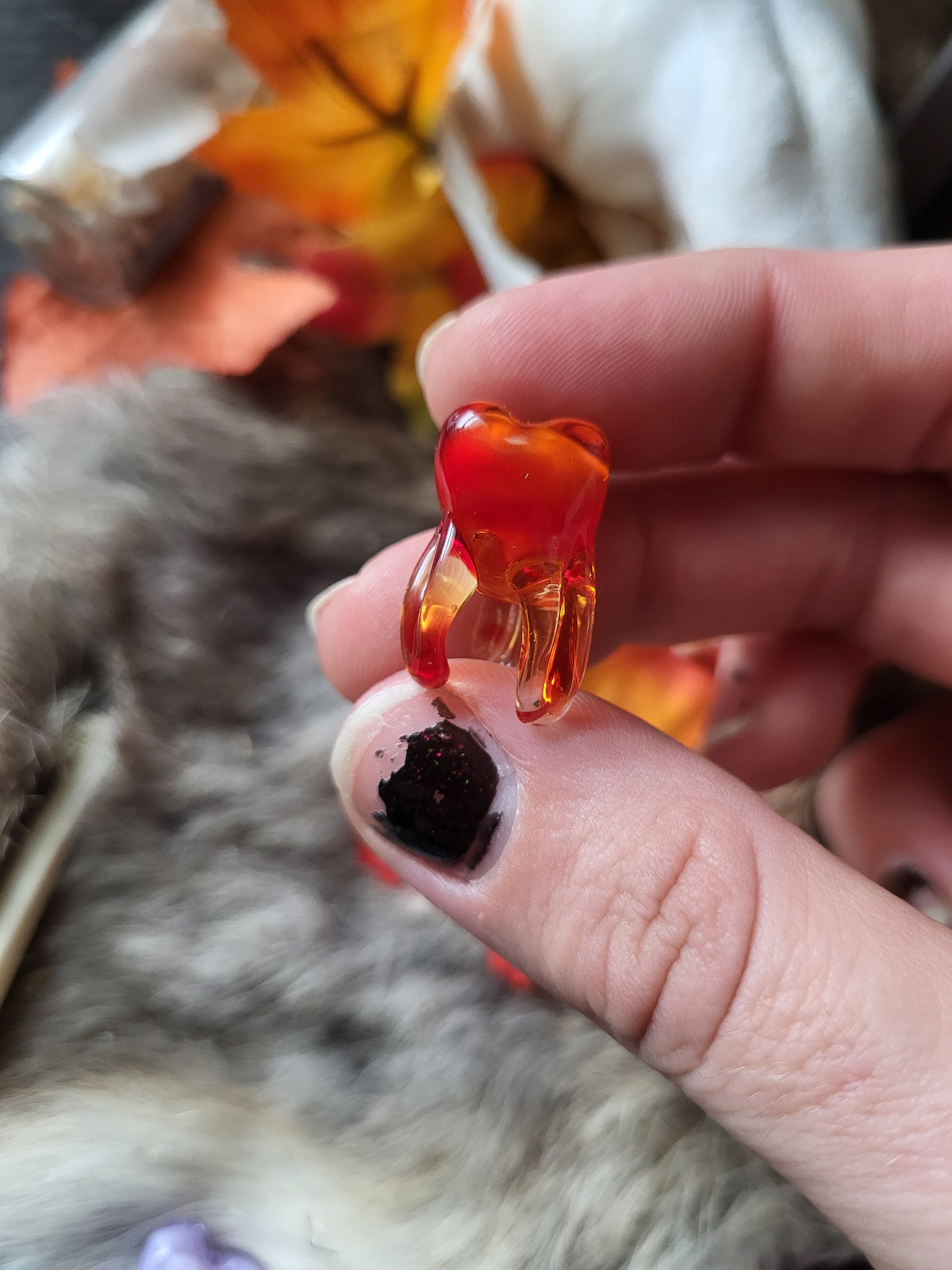 Tricky Halloween Glass Sweet Teeth