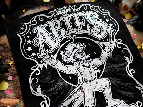 Aries Dark Zodiac Bigger Banner