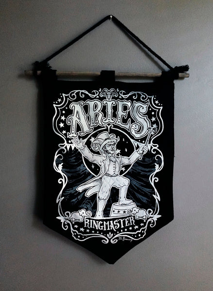 Aries Dark Zodiac Bigger Banner