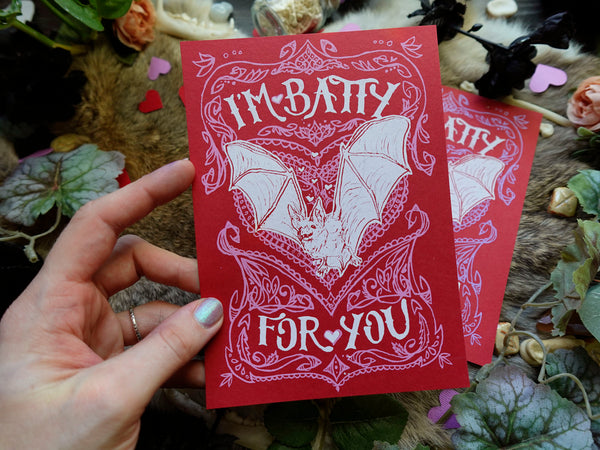 Batty For You! Valentine (Postcard)