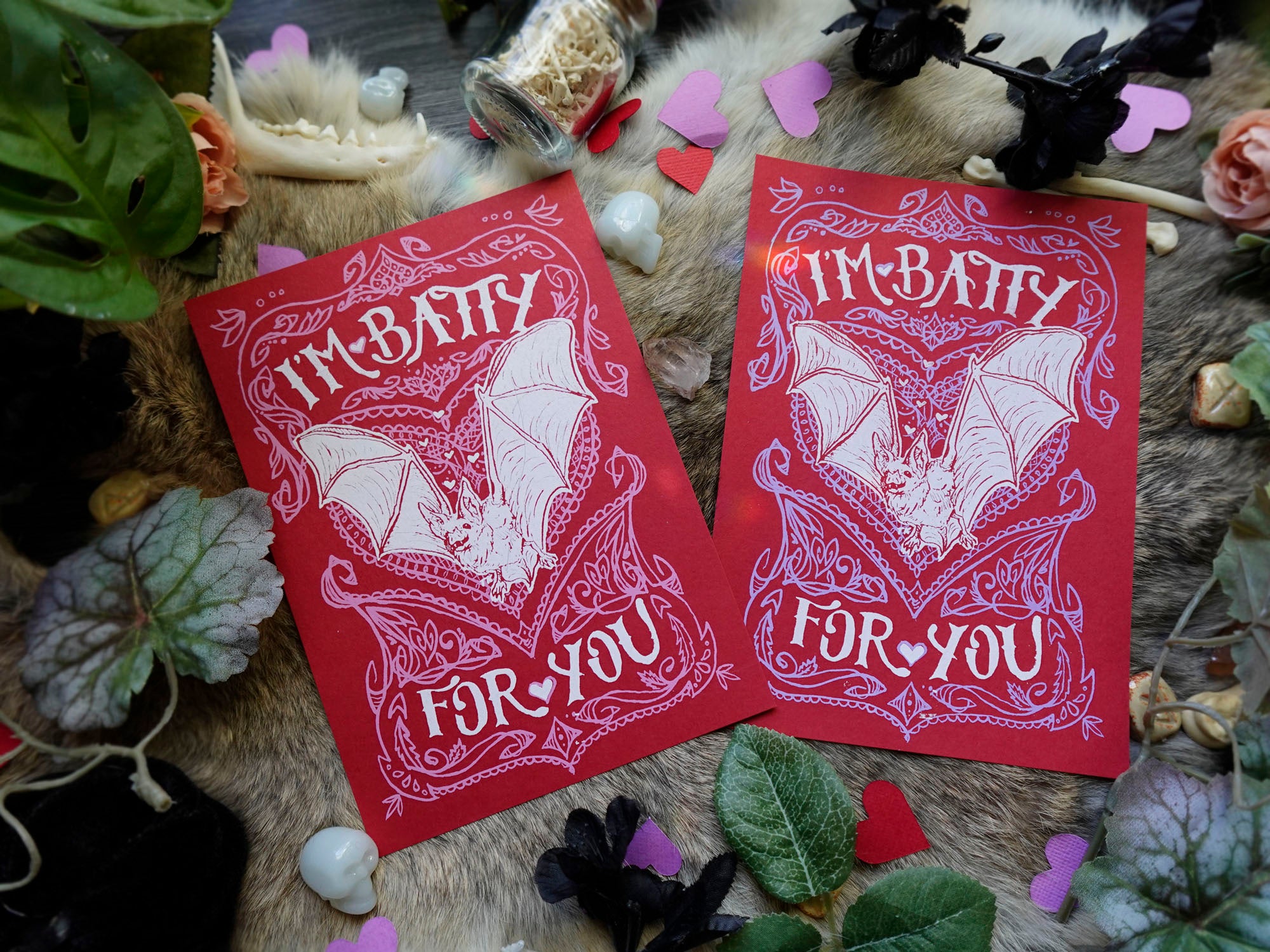 Batty For You! Valentine (Postcard)