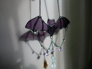 Lil' Bats Stained Glass Window Charms