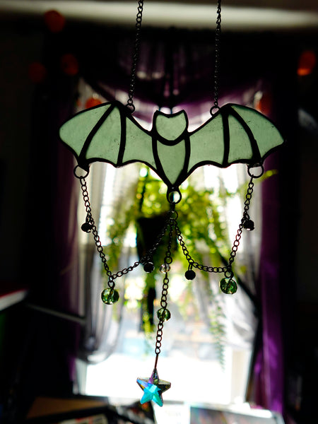 Lil' Bats Stained Glass Window Charms