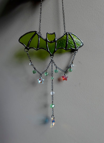 Candy Bats Stained Glass Window Charms