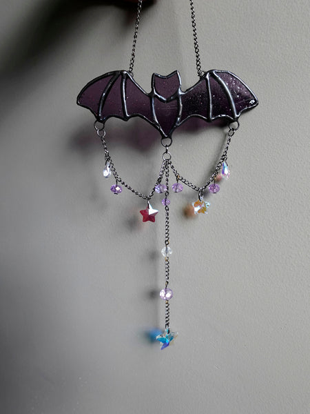 Candy Bats Stained Glass Window Charms