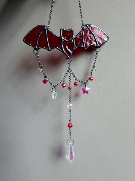 Candy Bats Stained Glass Window Charms