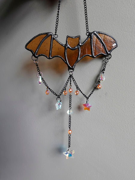 Candy Bats Stained Glass Window Charms