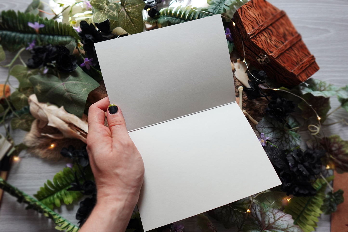 Plague Tiger Moth Goth Greeting Cards