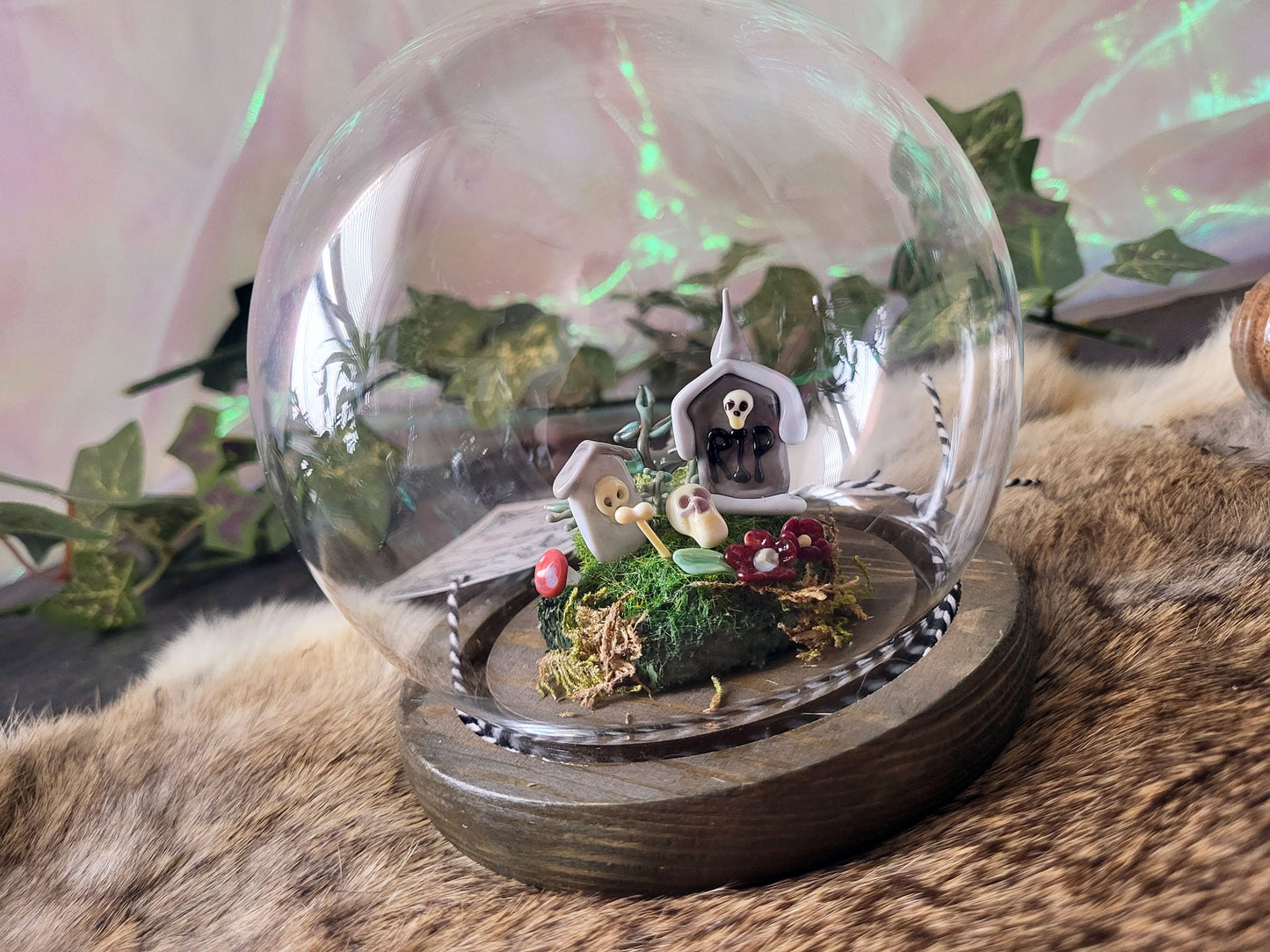 Glass Cemetery Diorama Dome