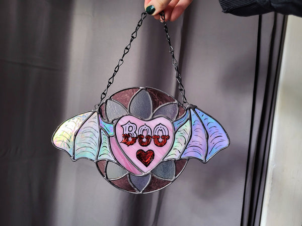 Batty Convo Heart Stained Glass!