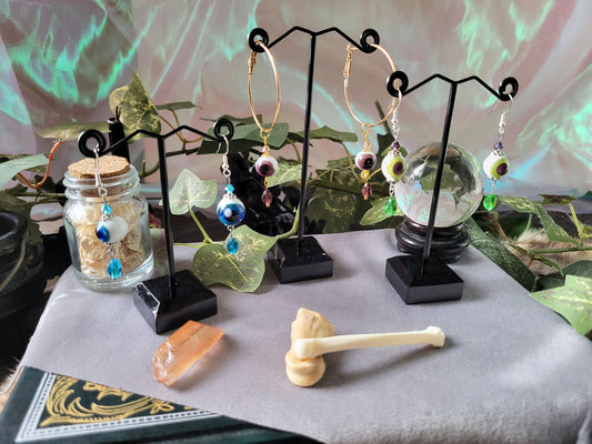 Eyeball Glass Bead Earrings