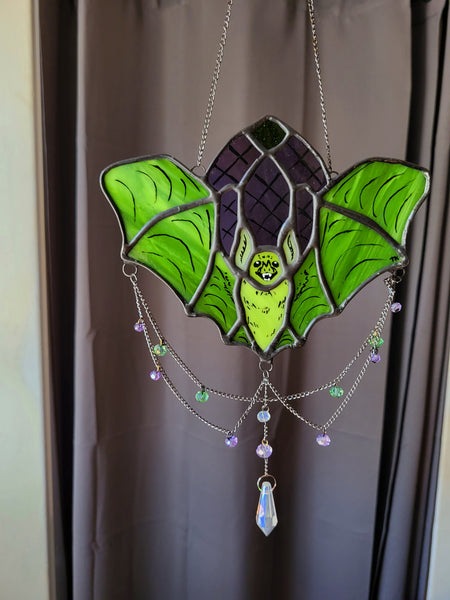 Beetlejuice Edition Cathedral Bat Stained Glass!