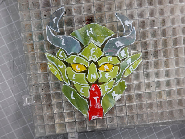 Krampus Stained Glass Sun Catchers