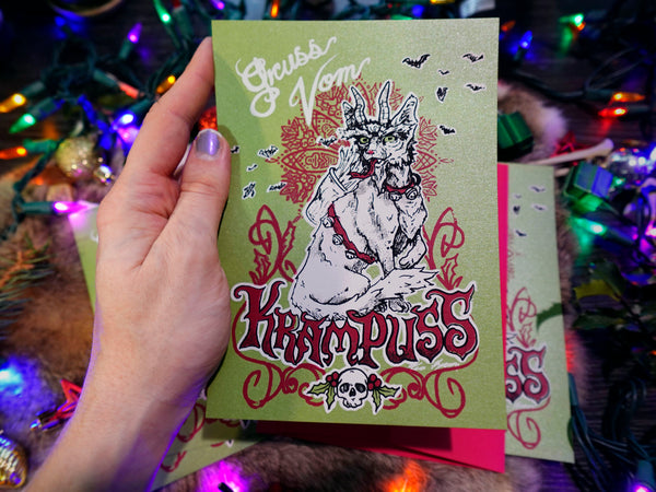 Krampuss Hand Printed Cards