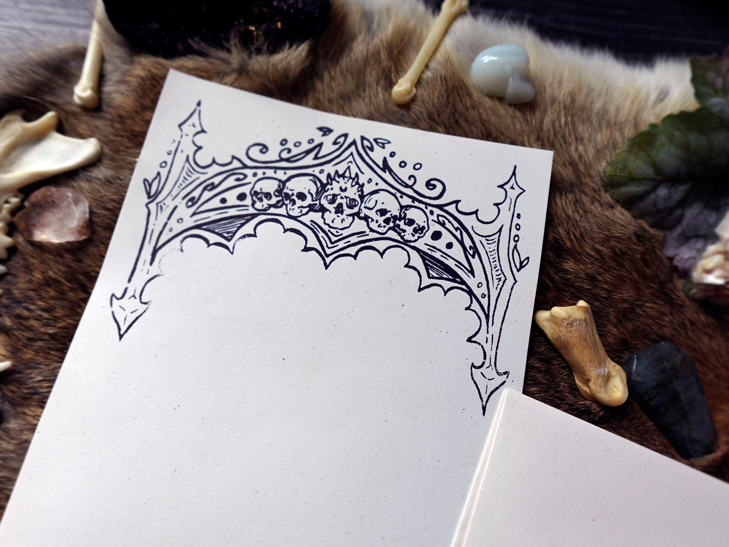 Memento Mori Goth Stationery Set (Complete Collection)