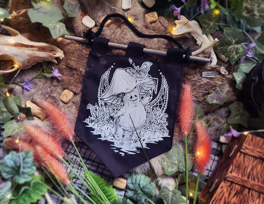 Mushroom Fae Fairy Tale Bitty Banner