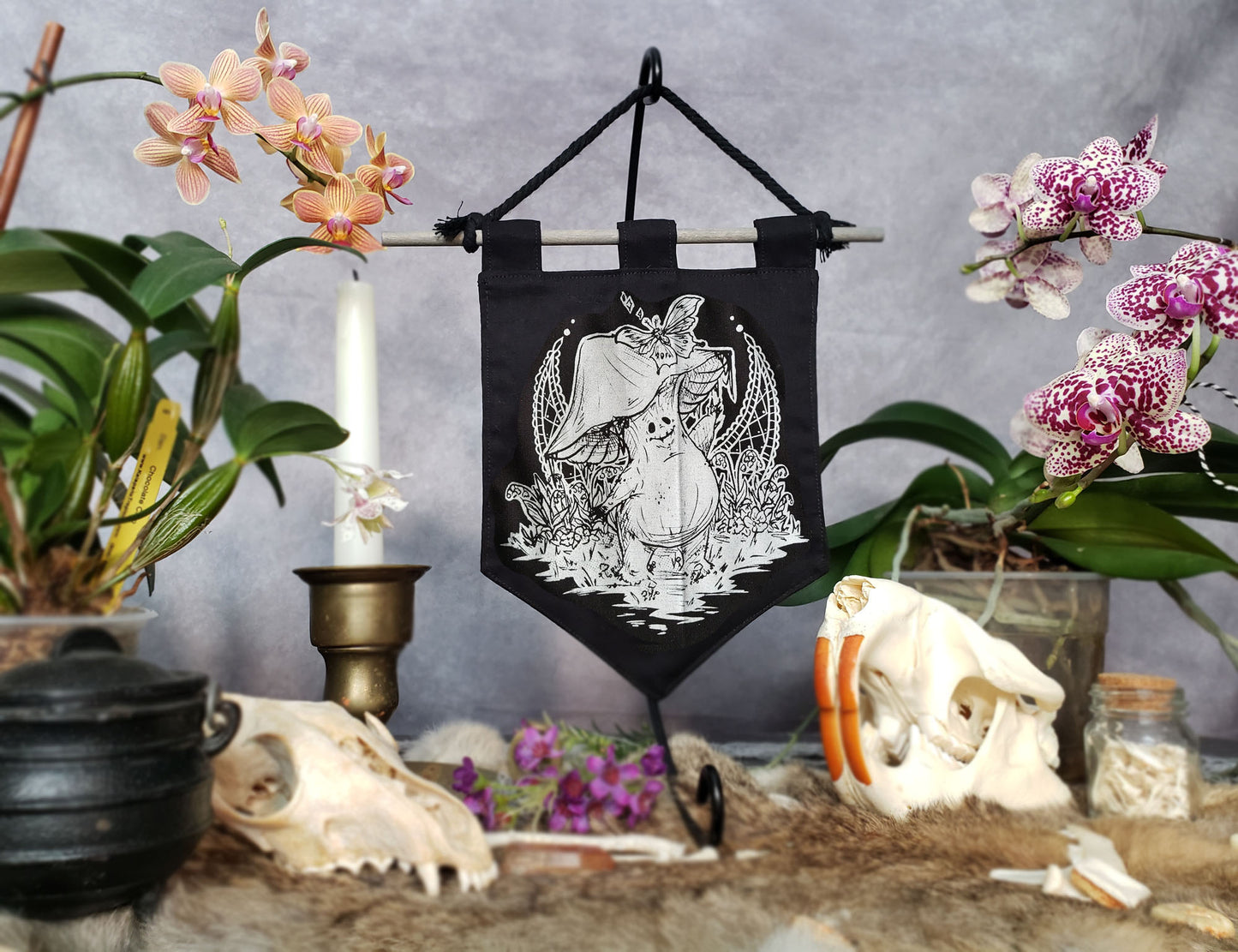 Mushroom Fae Fairy Tale Bitty Banner