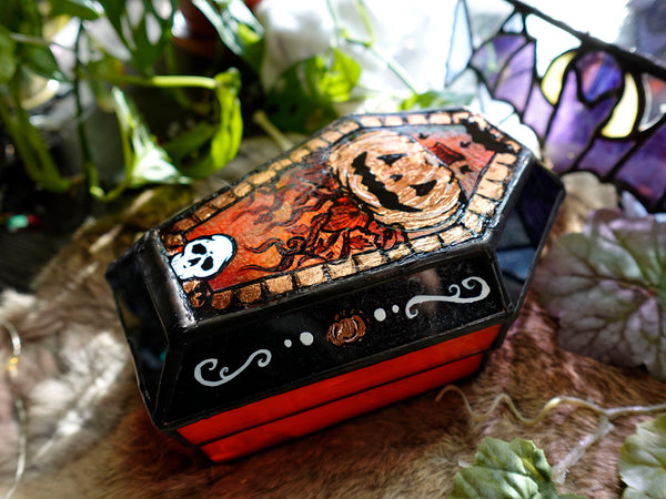 Pumpkin King Coffin Box