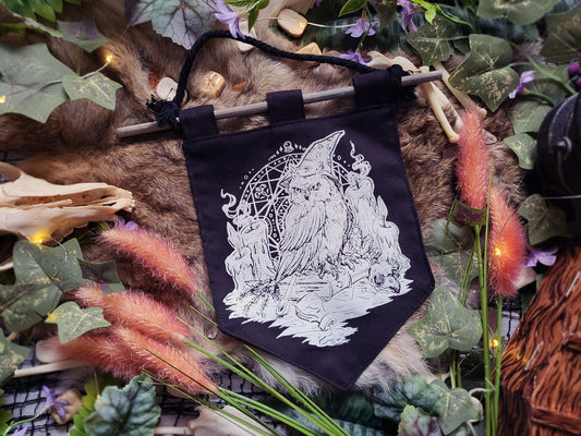 Wizard Owl Fairy Tale Bitty Banner