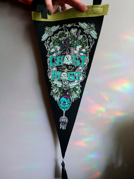 Ghost With the Most Limited Run Handmade Pennant