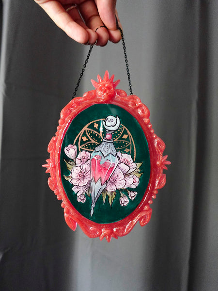 Pink Potion Original Cameo Painting