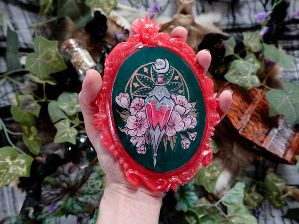 Pink Potion Original Cameo Painting