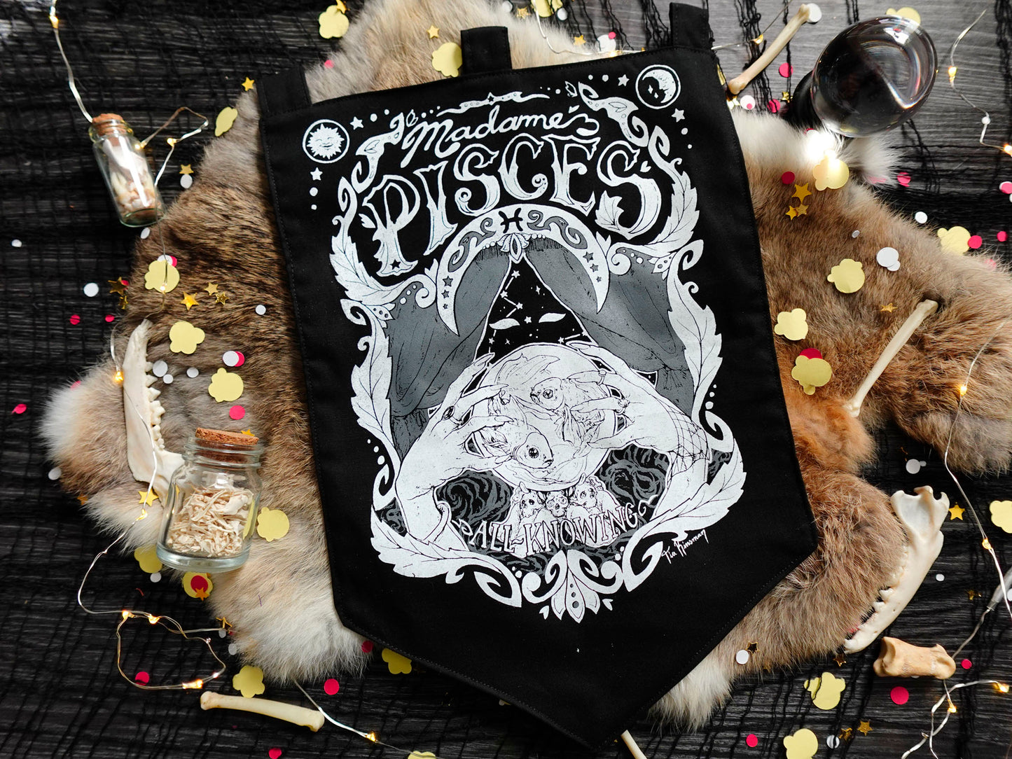 Pisces Dark Zodiac Bigger Banner
