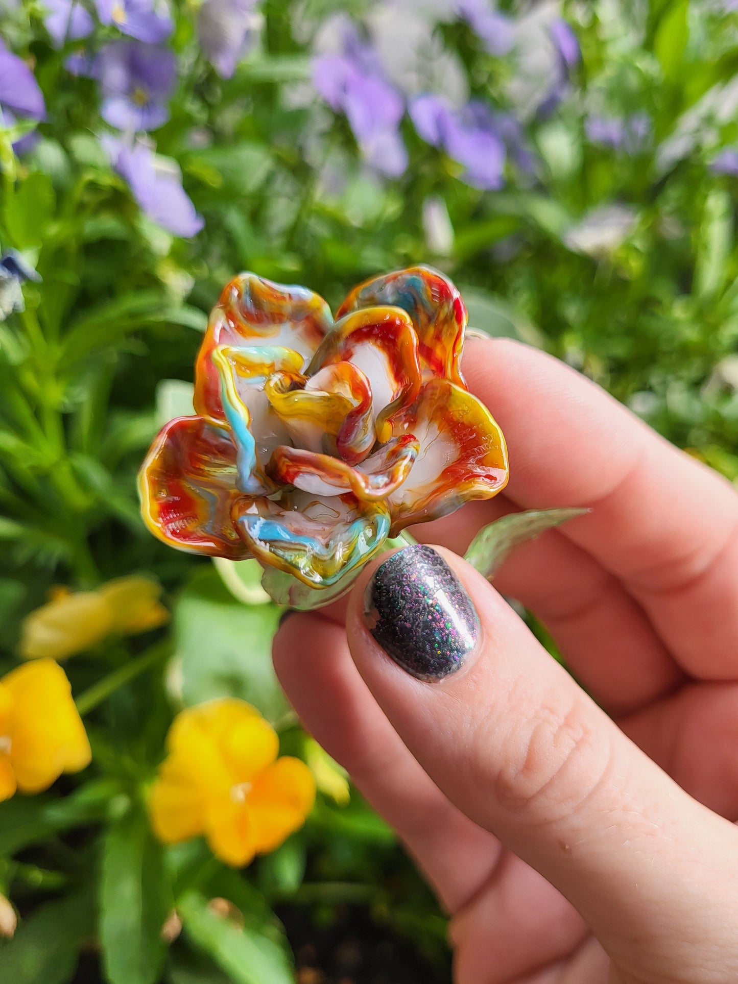 Pride Edition Eternal Love Glass Rose