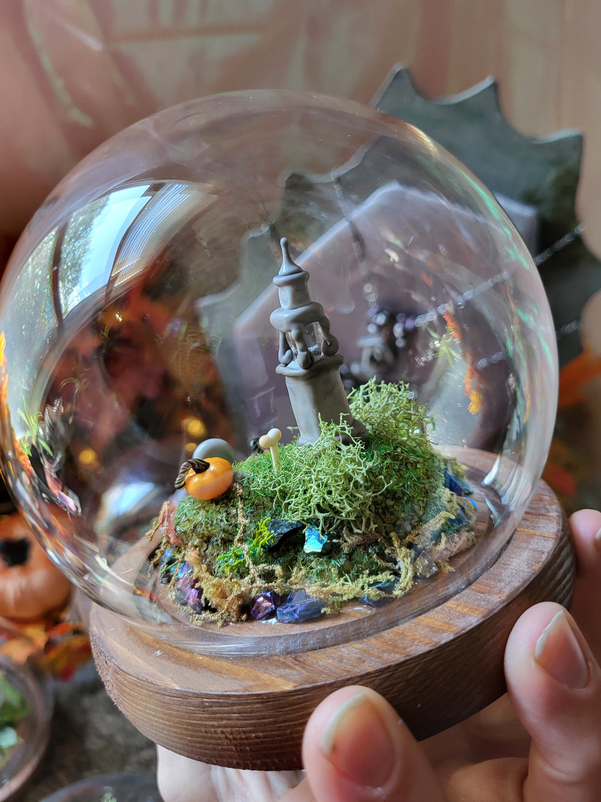Halloween Cemetery Dome #3