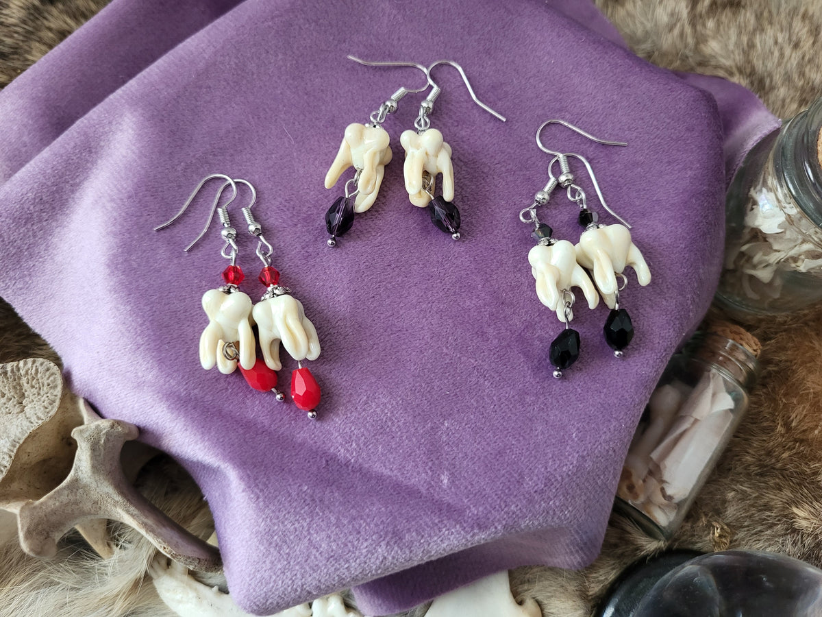 Glass Teeth Earring Sets