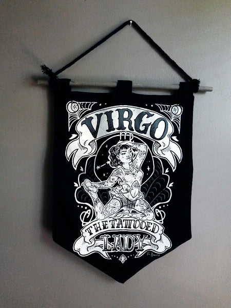 Virgo Dark Zodiac Bigger Banner