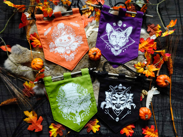 Psychic Sphynx Halloween Bitty Banner