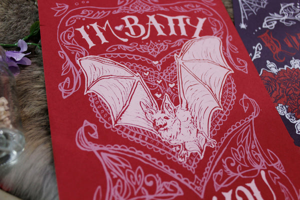 Batty For You! Valentine (Postcard)