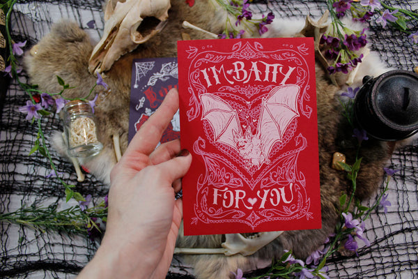 Batty in Love Valentine Set (Postcards)
