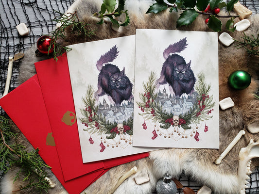 Yule Cat Greeting Cards