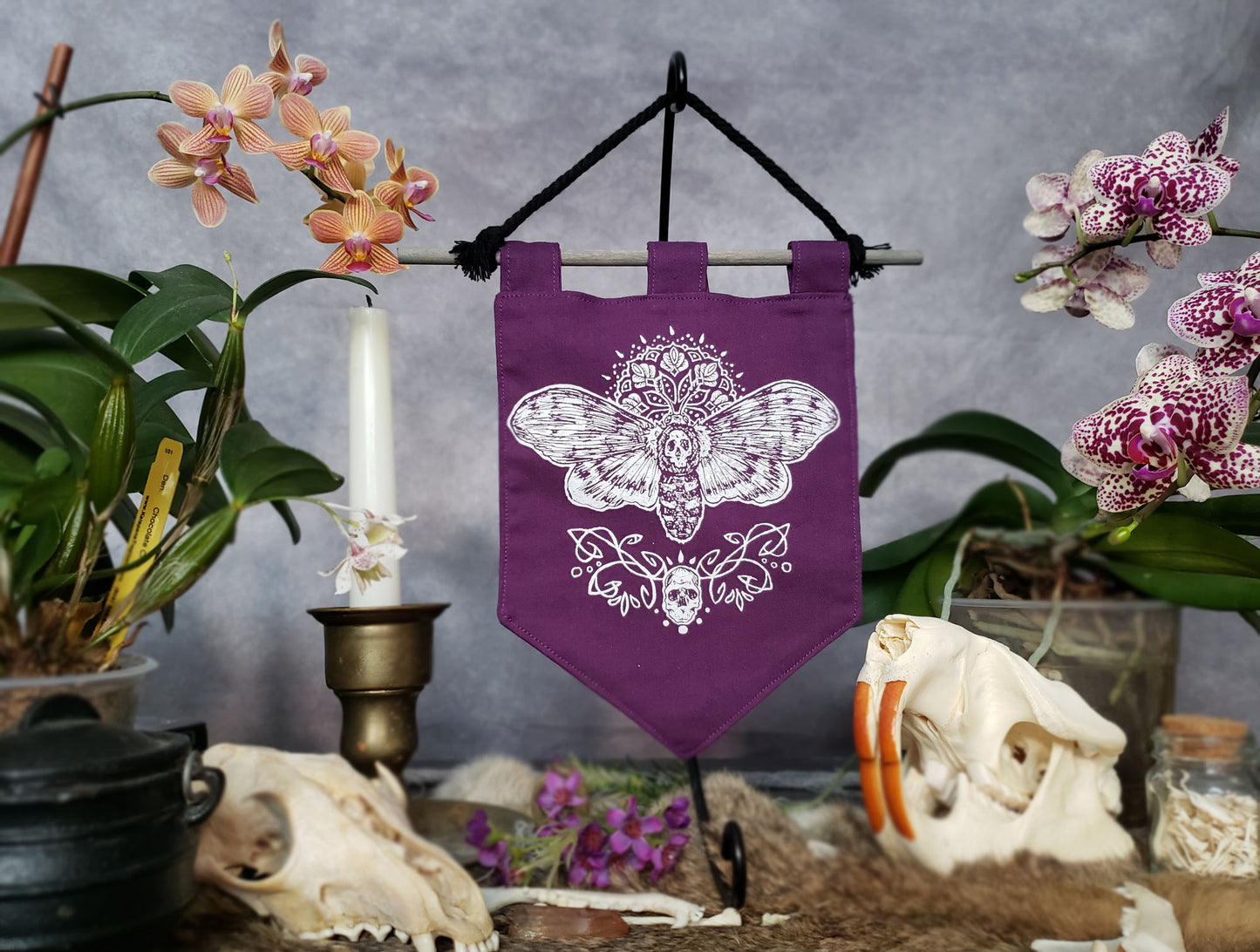 Death's Head Hawk Moth Bitty Banner