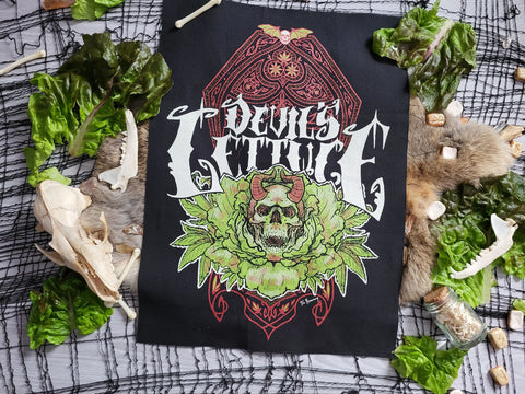 Devil's Lettuce Screen Printed Back Patch