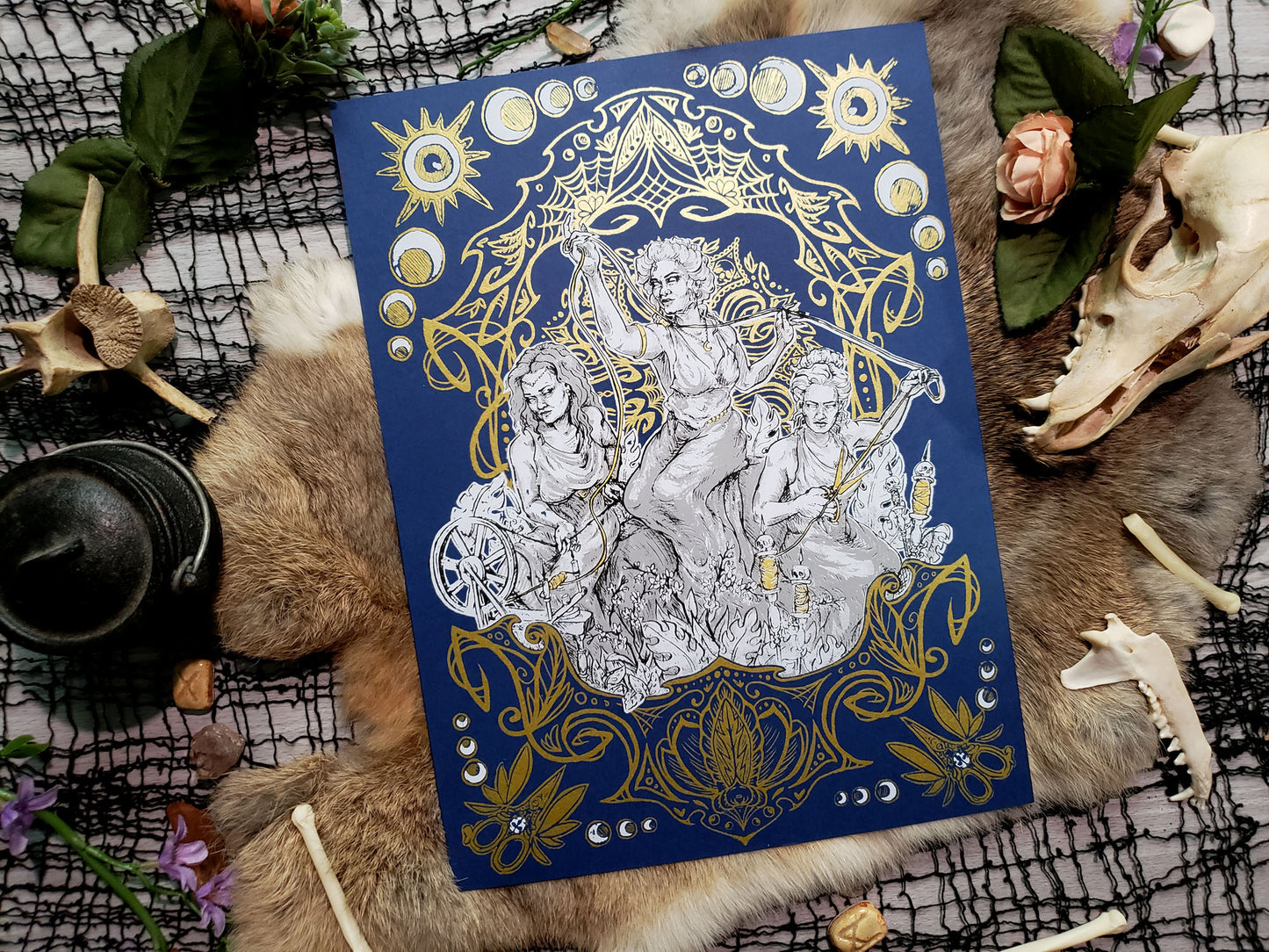 The Fates Hand Printed Fine Art Print