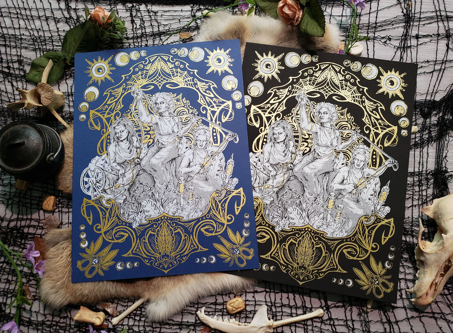 The Fates Hand Printed Fine Art Print