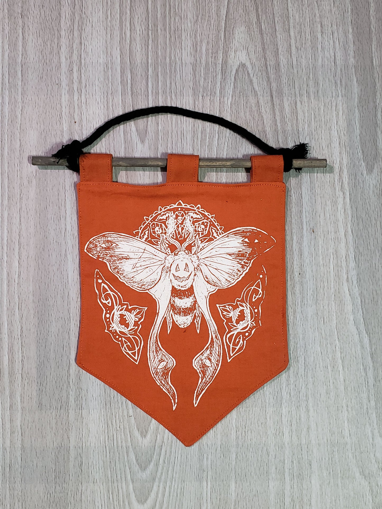 Hallowmoth Halloween Bitty Banner