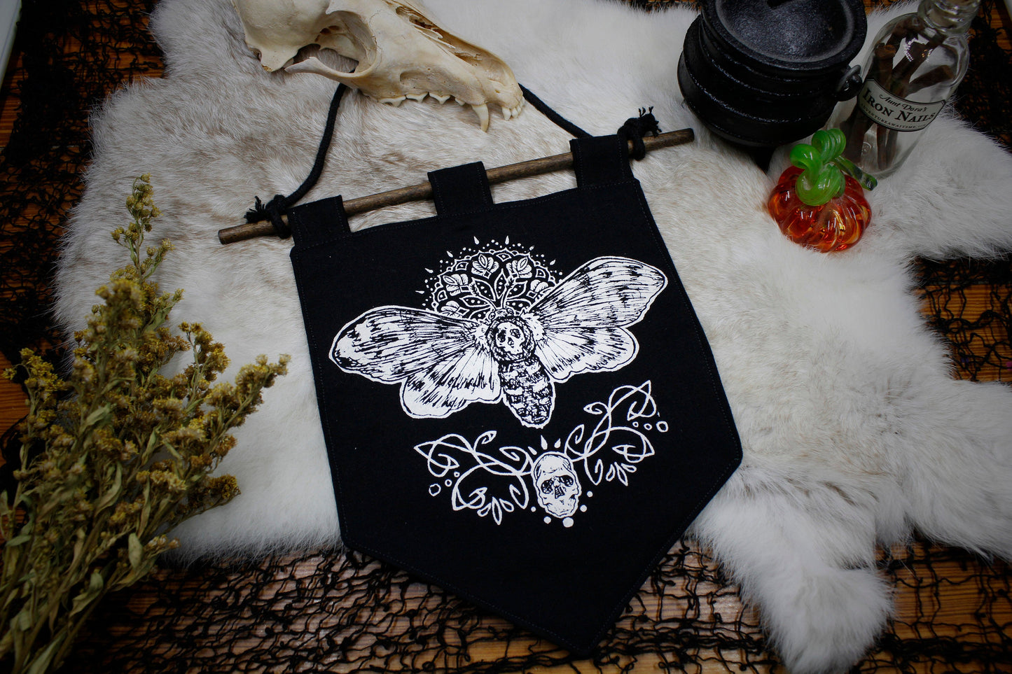 Death's Head Hawk Moth Bitty Banner