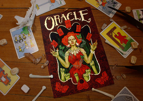 The Oracle Hand Embellished Fine Art Print