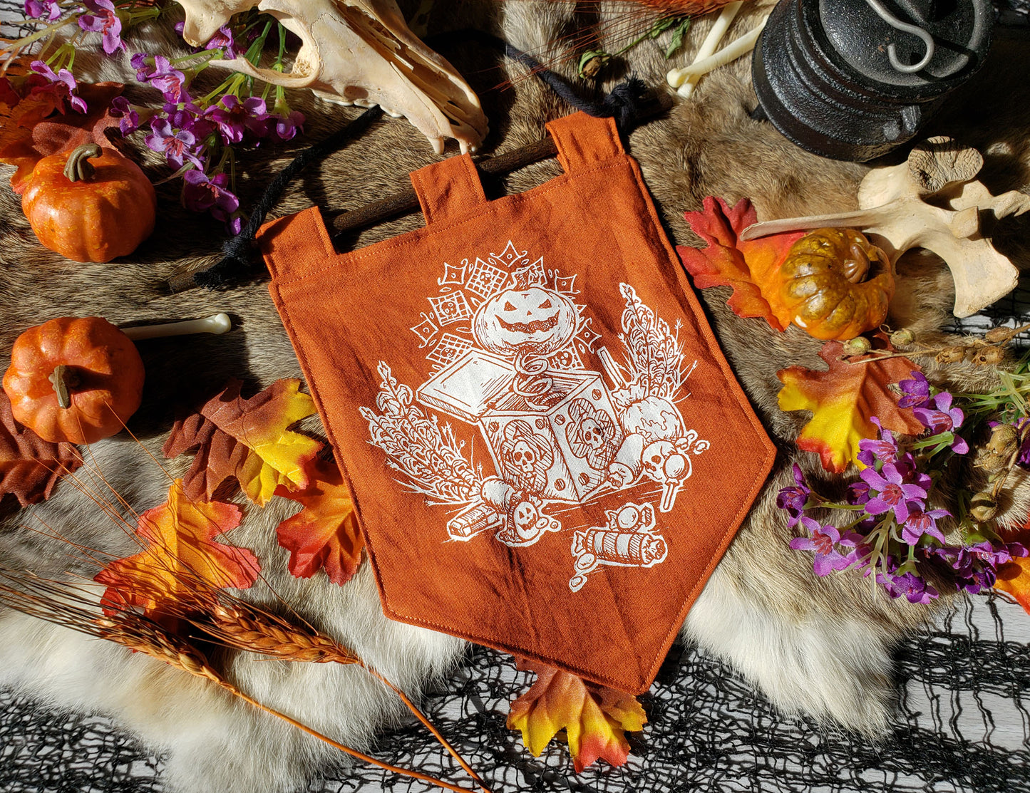 Pumpkin Jack-in-the-box Halloween Bitty Banner