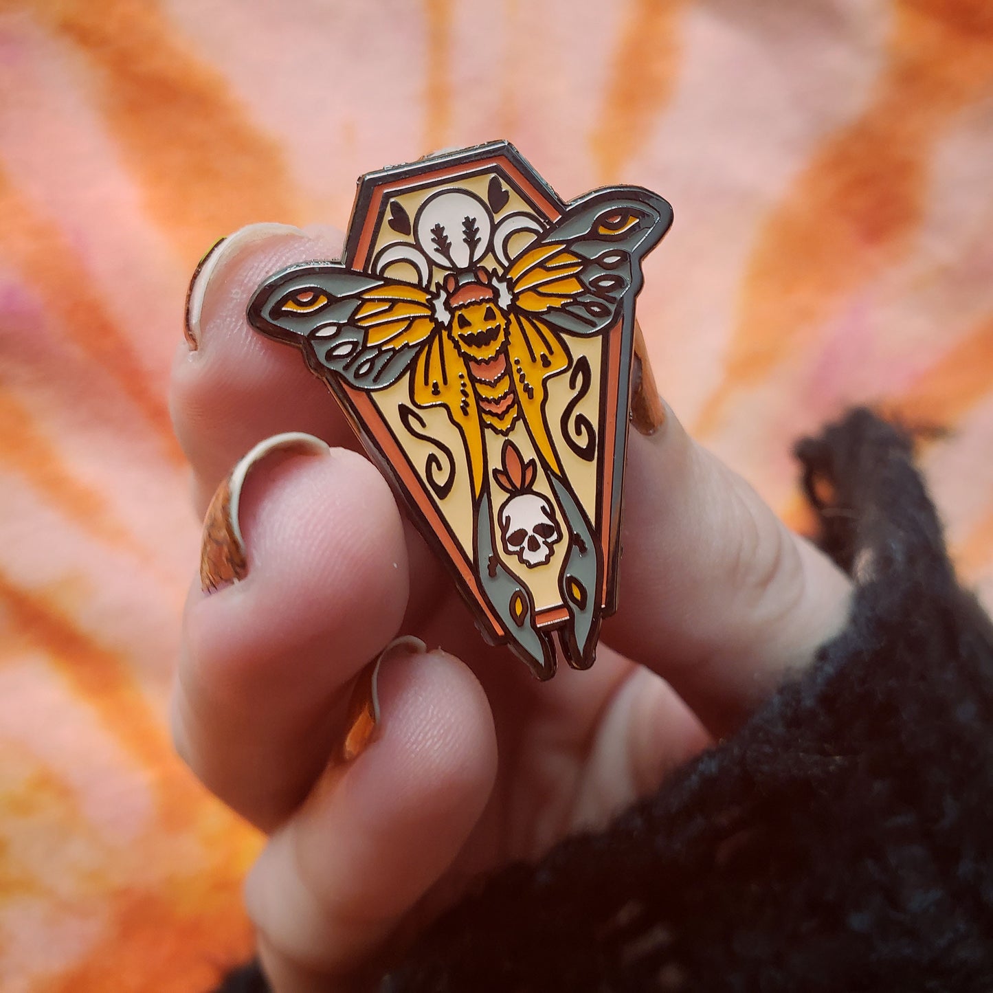HallowMoth Enamel Pin