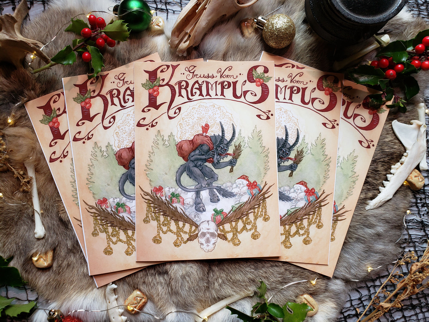 Gruss Vom Krampus Greeting Cards